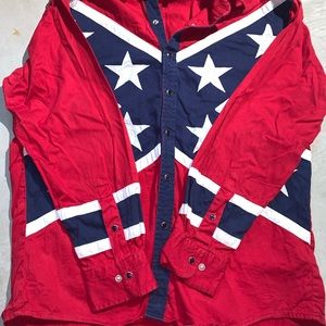 Mens Western Express Large Red,White&Blue shirt